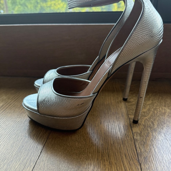 Givenchy high heel silver platform size 40 - Picture 2 of 4